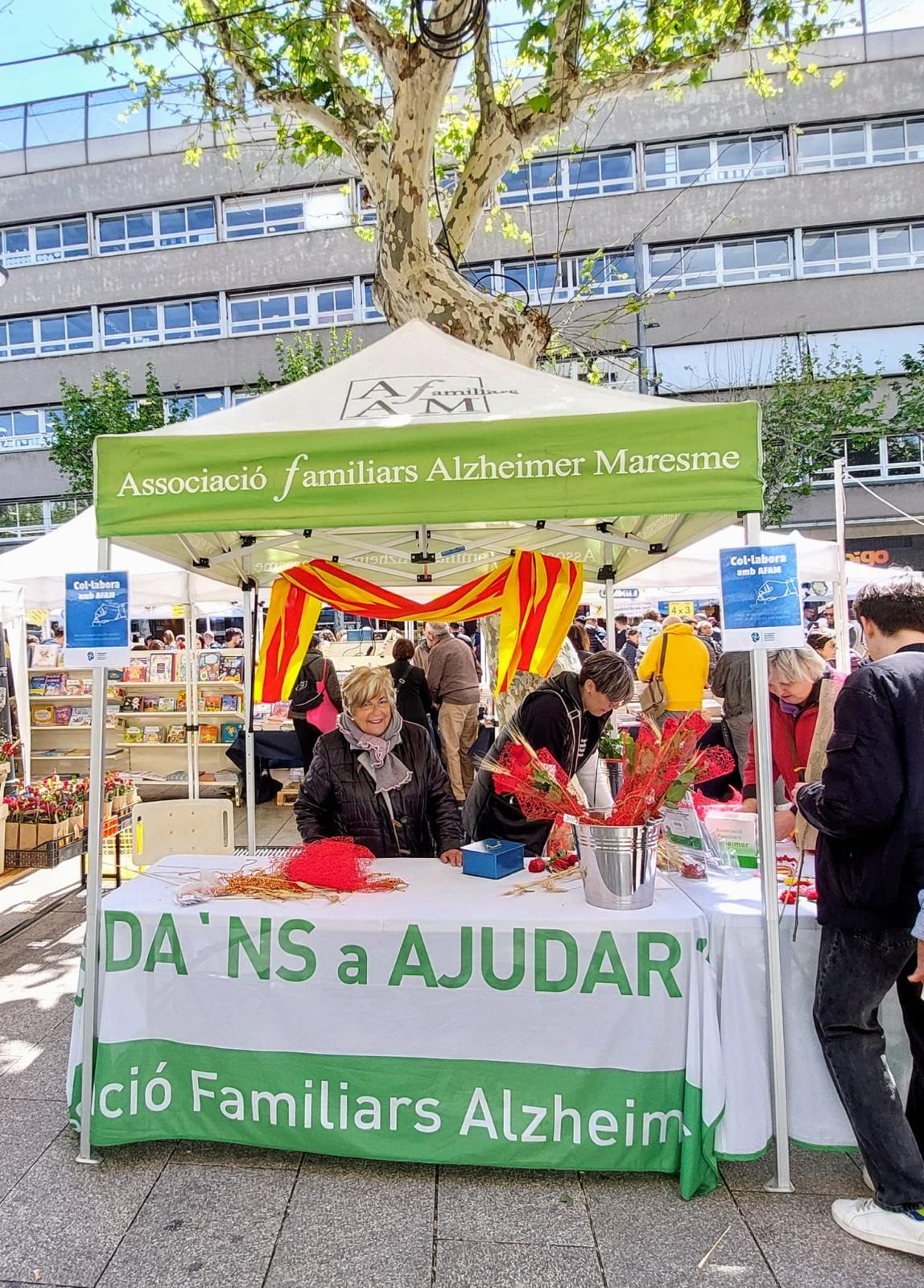 Parada roses solidàries Sant Jordi 2024